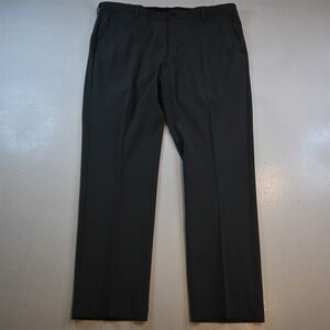 Greg Norman 40x32 Gray Micro Houndstooth Straight Stretch Performance Golf Pants